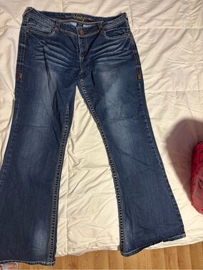 Vanity Women's Dark Blue Flare Jeans